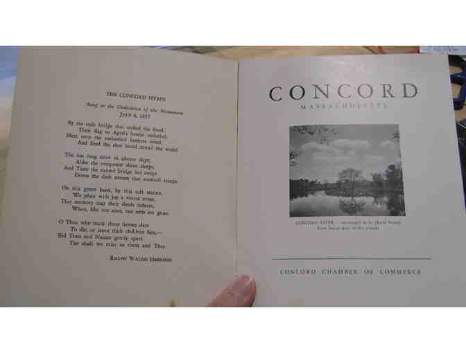 Concord, Massachusetts, promotional 20-page booklet, mid-20th-century