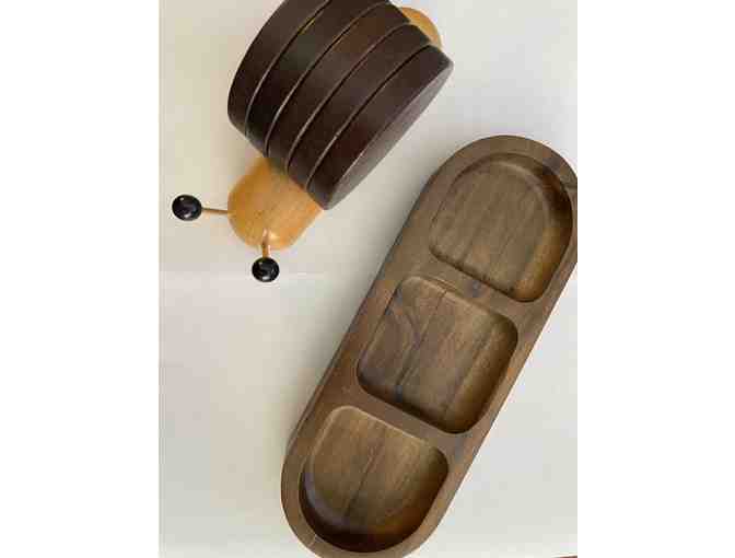 Whimsical Snail Coaster Set + Tray - Photo 2