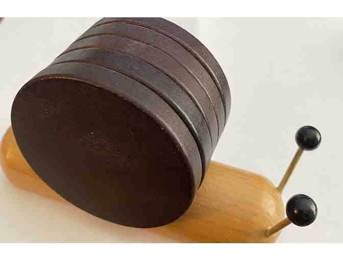 Whimsical Snail Coaster Set + Tray - Photo 1