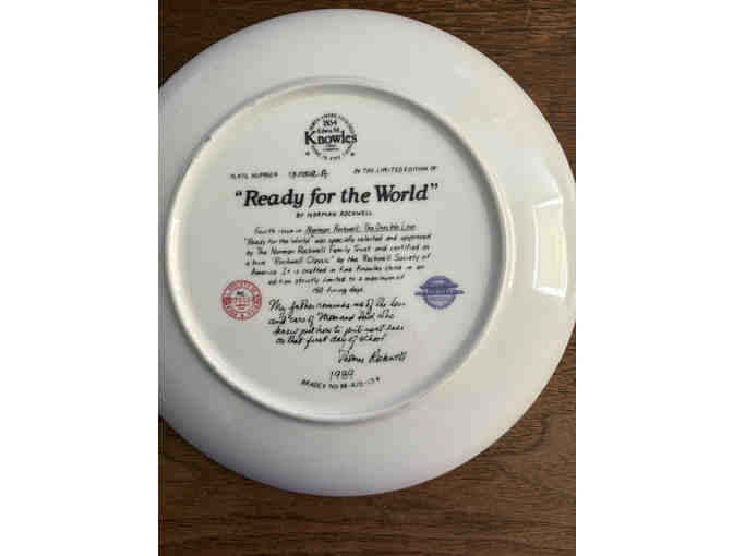 'Ready for the World' and 'The Professor' Norman Rockwell Collector Plates