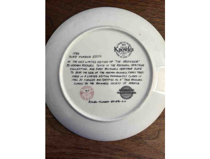 'Ready for the World' and 'The Professor' Norman Rockwell Collector Plates