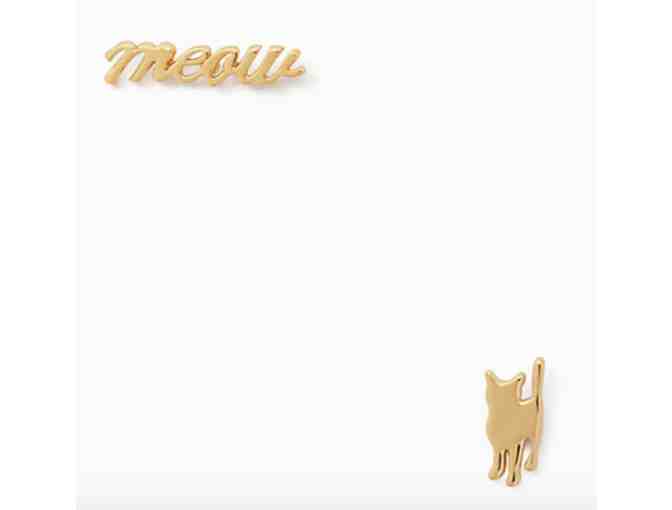 Kate Spade 'out of the bag cats meow' earrings and necklace set - NWT