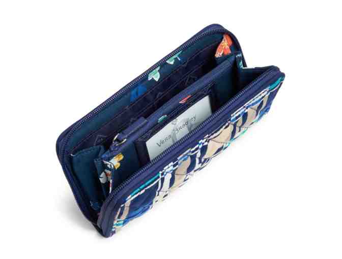 Vera Bradley RFID Georgia Wallet in Santiago Woven