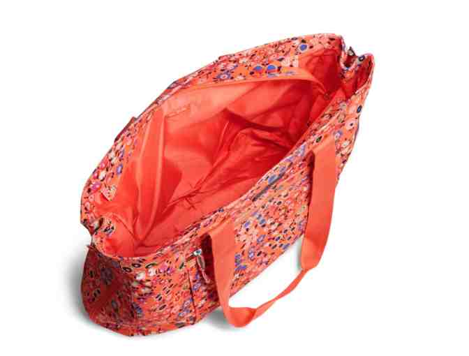 Vera Bradley Lighten Up Expandable Tote Bag in Coral Meadow