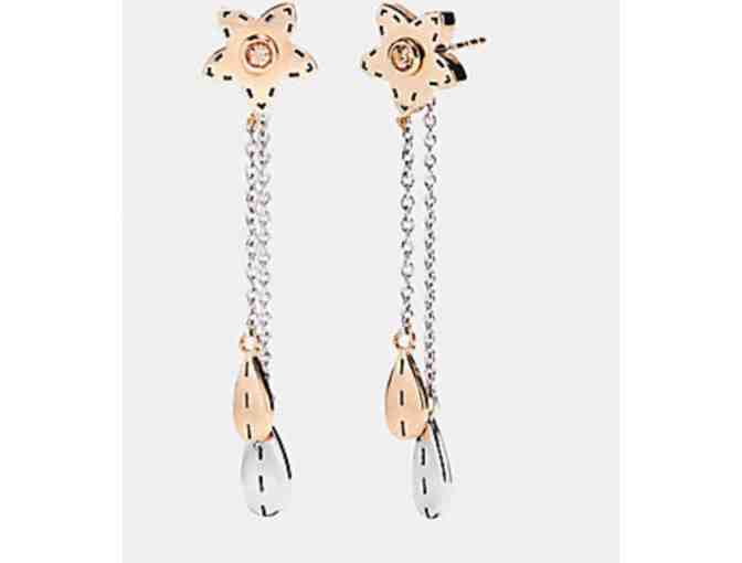 COACH WILDFLOWER DROP EARRINGS