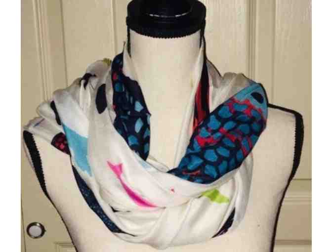 Vera Bradley Soft Fringe Scarf - Go Fish
