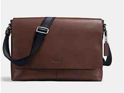 COACH CHARLES MESSENGER IN SMOOTH LEATHER - MAHOGANY
