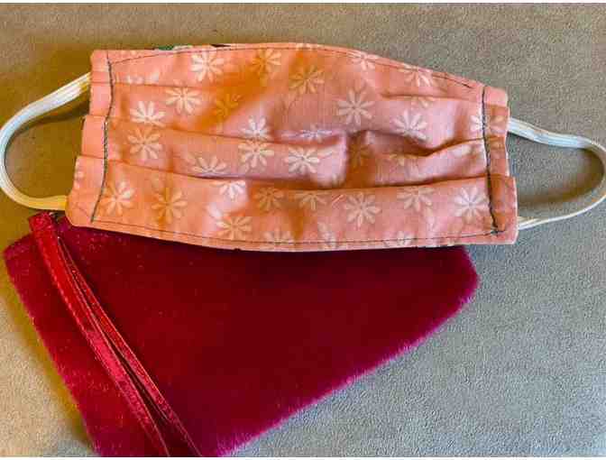 Border Collie Themed Mask w/ case (small adult)