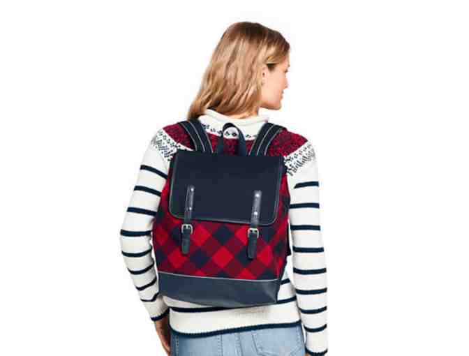 Land's End Flannel Backpack