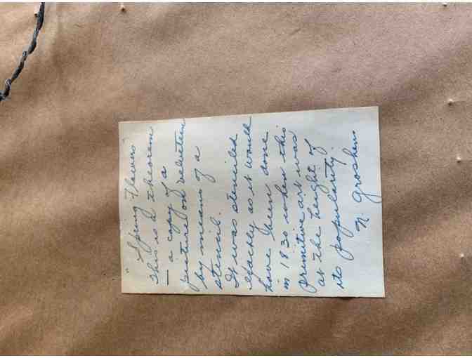 Spring Flowers Vintage Hand Stenciled