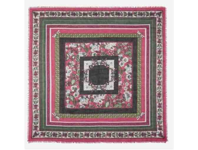 Vera Bradley Square Scarf in Bordeaux Blooms