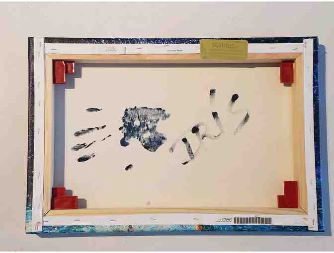 Gold Edition Artist Proof 'The Juggler' Hand Signed Iris Scott Painting and Summer Splash