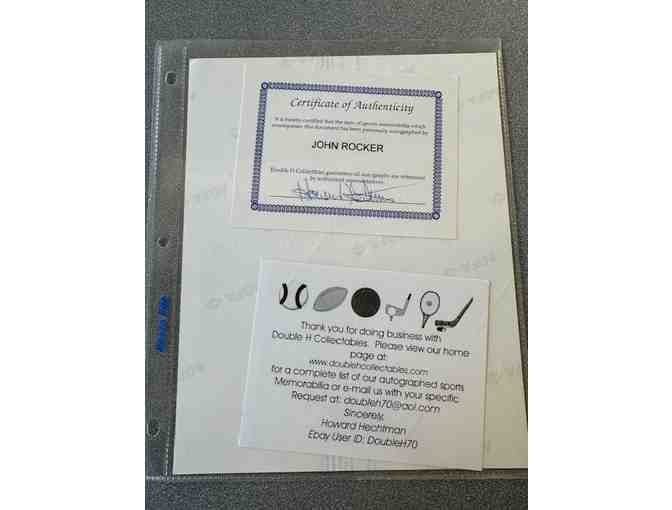 Autographed Photo of Atlanta Braves' John Rocker