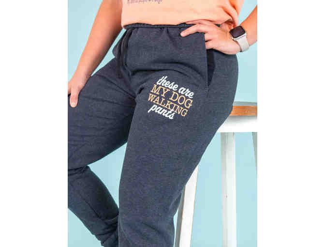 Womens Dog Walking Sweat Pants Medium