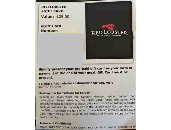 $25 Red Lobster Gift Card - Photo 1
