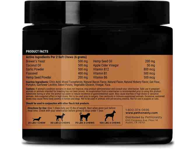 Pet Honesty Flea and Tick Support Dog Supplement - Photo 2