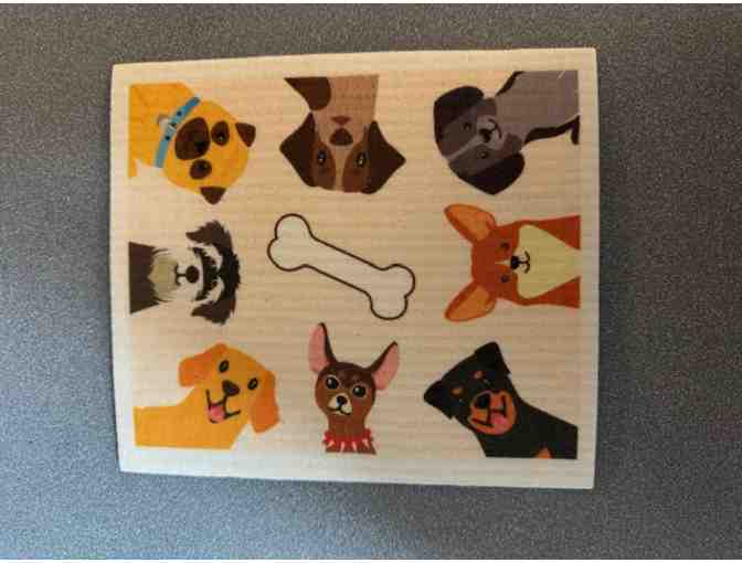 Swedish Dishcloth - Dogs with a Bone - Photo 1