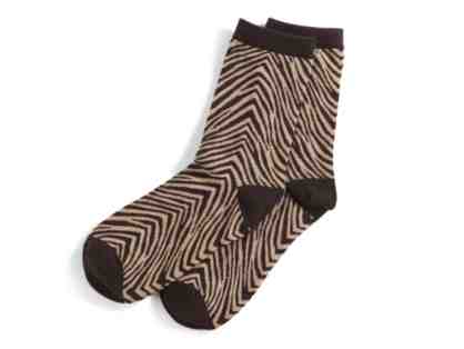 Vera Bradley Foxy Socks in Zebra