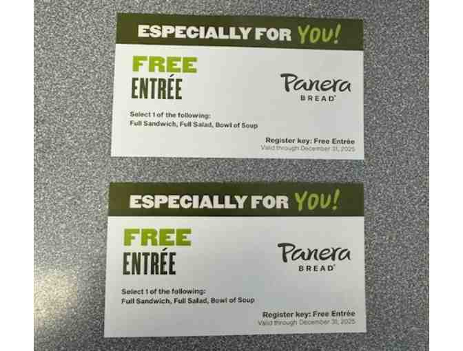 Two Panera Free Entree Gift Cards - Photo 1