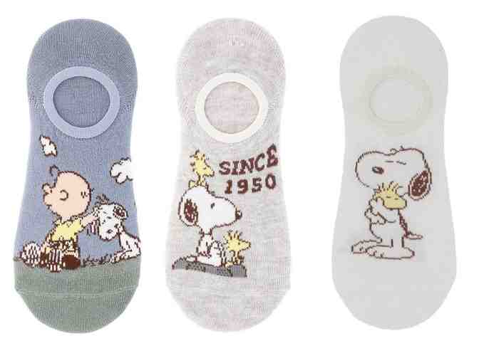 Peanuts Women's Liner Socks 3-Pack - Photo 1