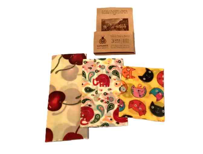 Bees Wax Wrap Reusable Food Storage 3 Count - Photo 1