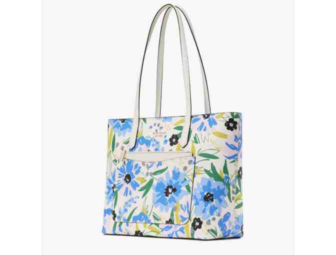 Kate Spade Staci Floral Large Tote with detachable zip pouch - Photo 1