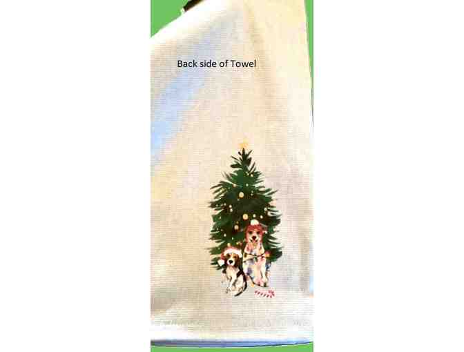 Set of Two Howl-iday Dogs Kitchen Towels - Photo 2