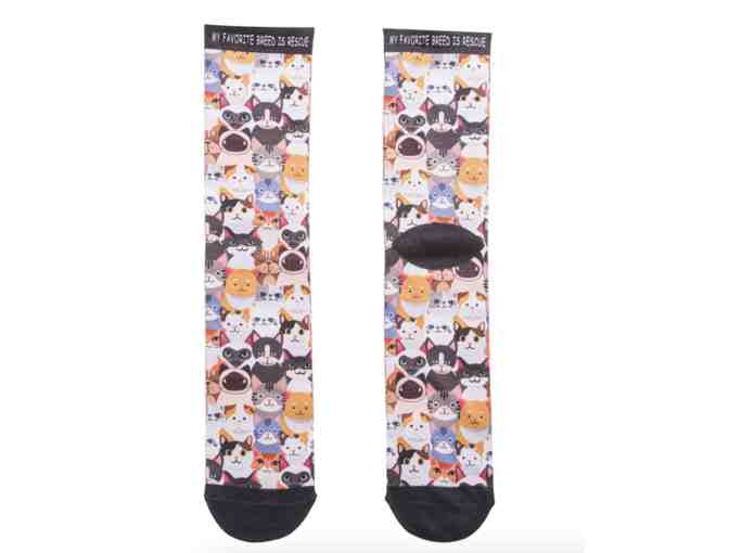 My Favorite Breed is Rescue Unisex Crew Socks - Photo 1