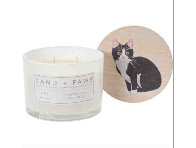 Sand + Paws 12 oz. Cat Goji Berry Candle - 2-Wick - Photo 1