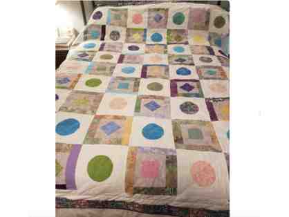Square Peg, Round Hole HUGE Original Quilt