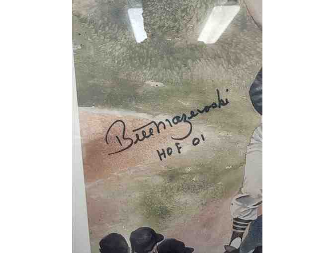 'Miraculous Maz', Legendary Bill Mazeroski Signed Watercolor Print