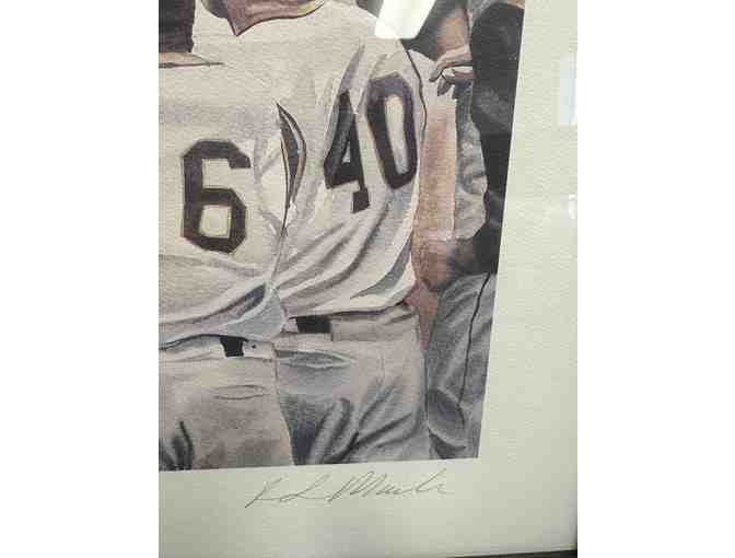 'Miraculous Maz', Legendary Bill Mazeroski Signed Watercolor Print