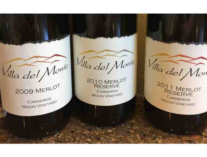 Trio of Merlot from Villa del Monte Winery