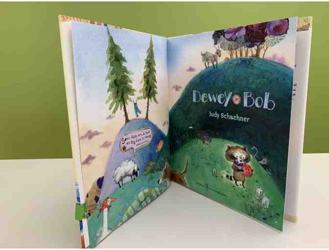 Autographed Hardcover 'Dewey Bob' by Judy Schachner