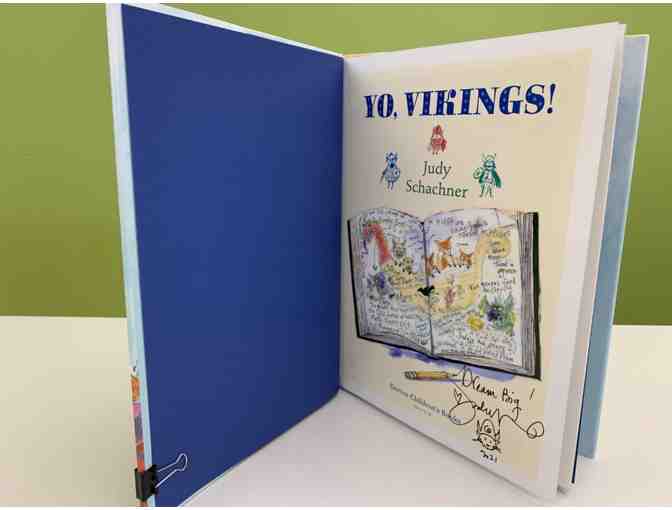 Autographed Hardcover 'Yo Vikings' by Judy Schachner