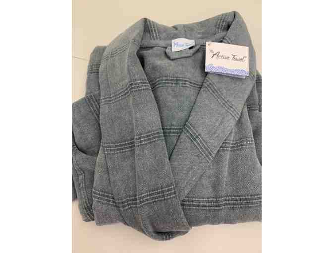 Stonewash Robe in Charcoal & Argan Oil from The Active Towel