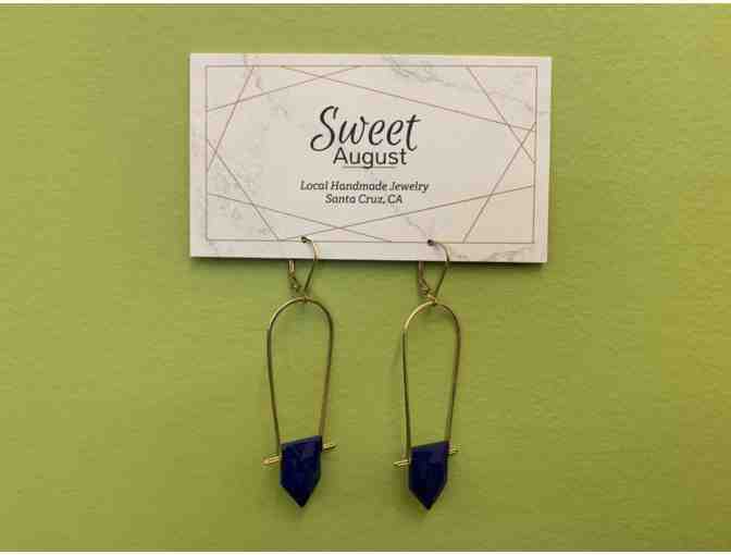 Handmade Gold Filled Lapis Earrings by Sweet August