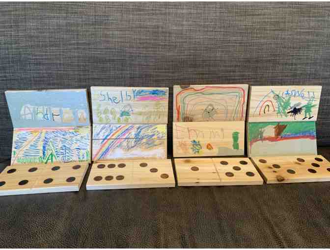 Mrs. Vomvolakis' Camp Kindergarten Outdoor Wooden Dominoes Set