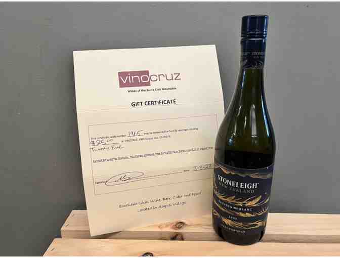 VinoCruz $25 Gift Certificate & Stoneleigh Sauvignon Blanc