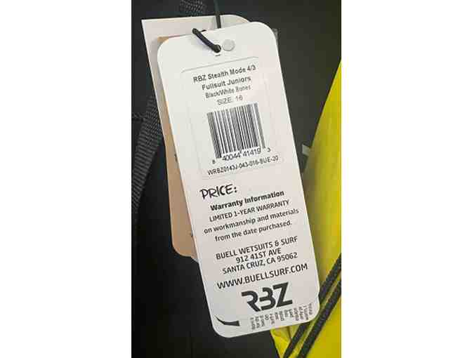 RBZ Stealth Mode 4/3 Fullsuit 16- Black/White Bones Buell Wetsuit