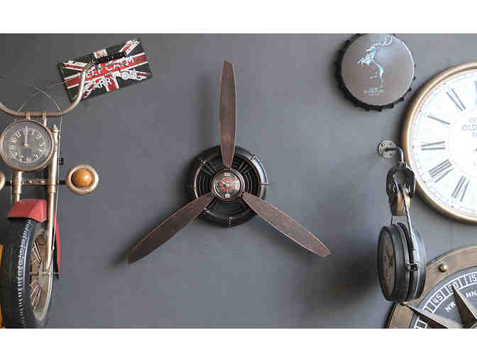Airplane Propeller Aviation Wall Clock!