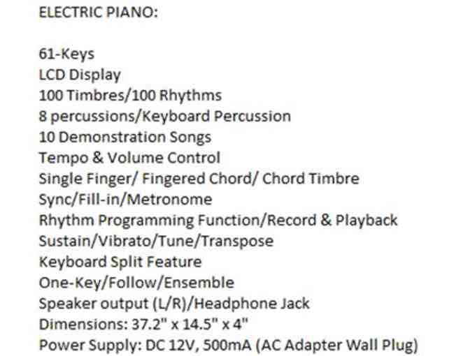Best Choice Products-Brand new 61-key electronic keyboard with X stand