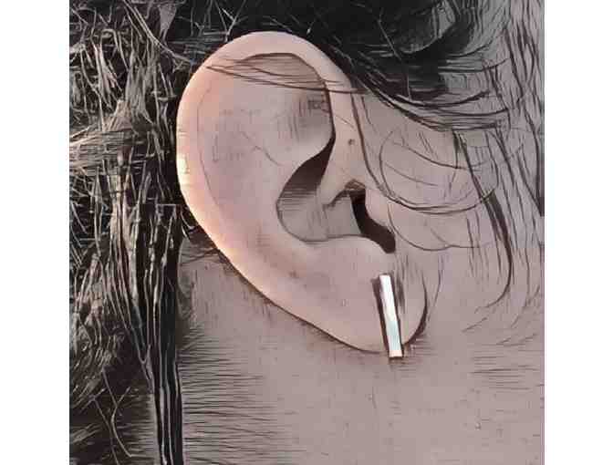 Lines - Sterling Silver Earrings by Kro-Gu Designs