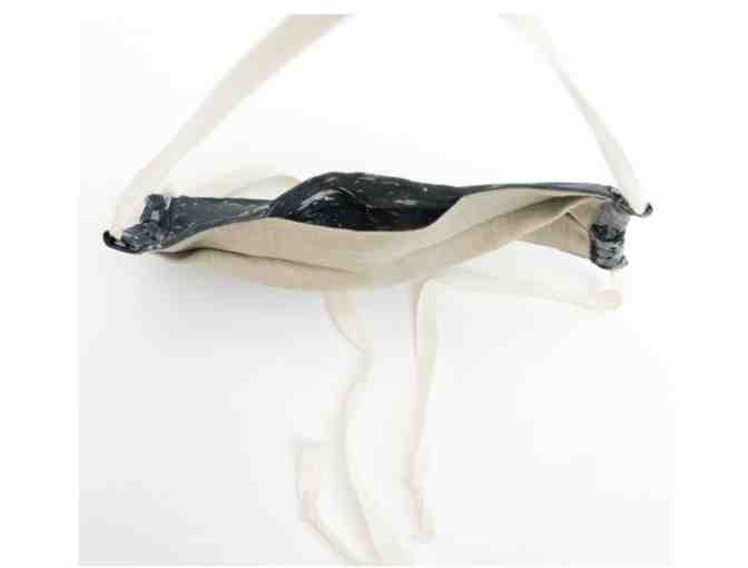 Grey Black Splatter Paint Hand Dyed Batik Linen Face Mask By Rustic Loom