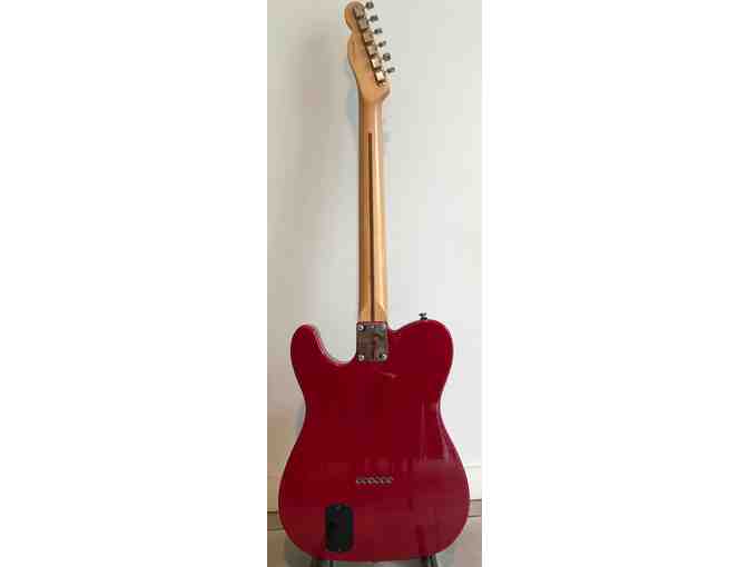 Red Fender Deluxe Series Nashville Power Telecaster Guitar