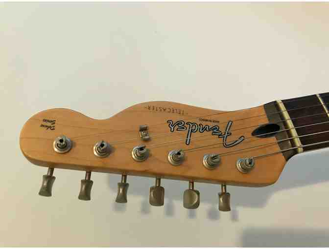 Red Fender Deluxe Series Nashville Power Telecaster Guitar