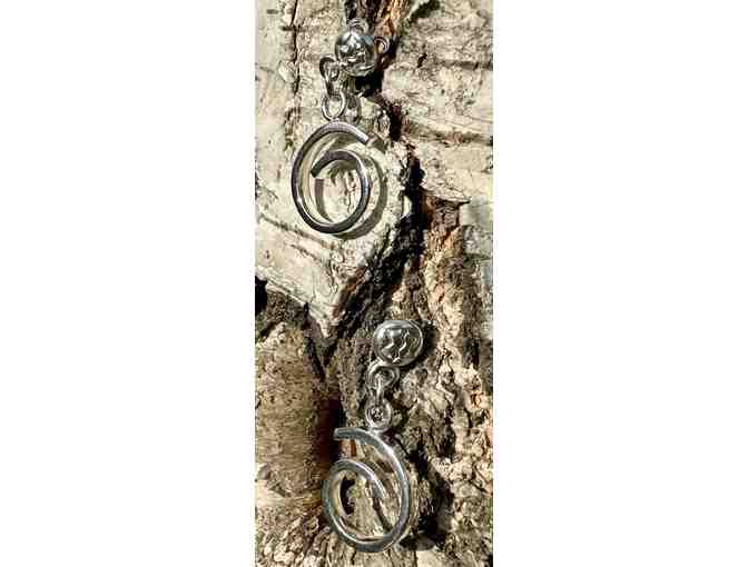 Spin Collection Sterling Silver Earrings by Kro-Gu Designs