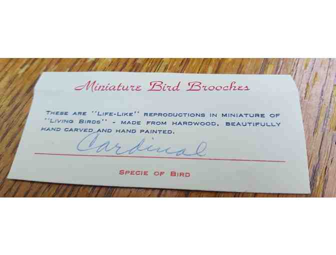 Miniature Bird Brooches