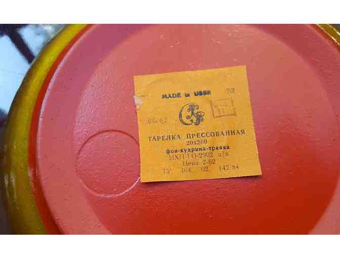 Hand-Painted Plate from the USSR