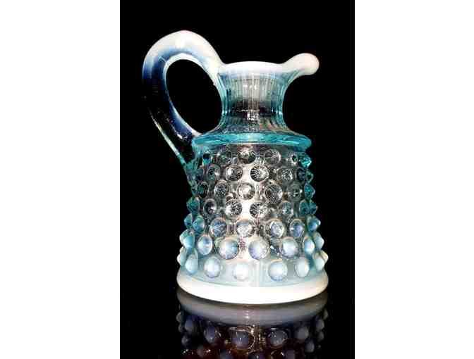 Blue Glass Pitcher